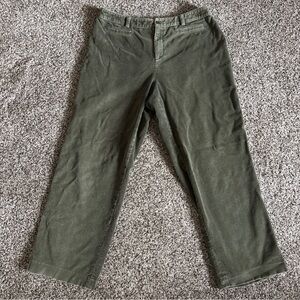 Rafaella Corduroy Pants 14P Olive Green Straight Leg Vintage Momcore 90s Y2K
